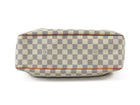 Louis Vuitton White Grey Damier Azur Coated Canvas Siracusa Hobo Bag MM