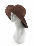 Brunello Cucinelli Brown Raffia Wide Brim Monili Sun Hat