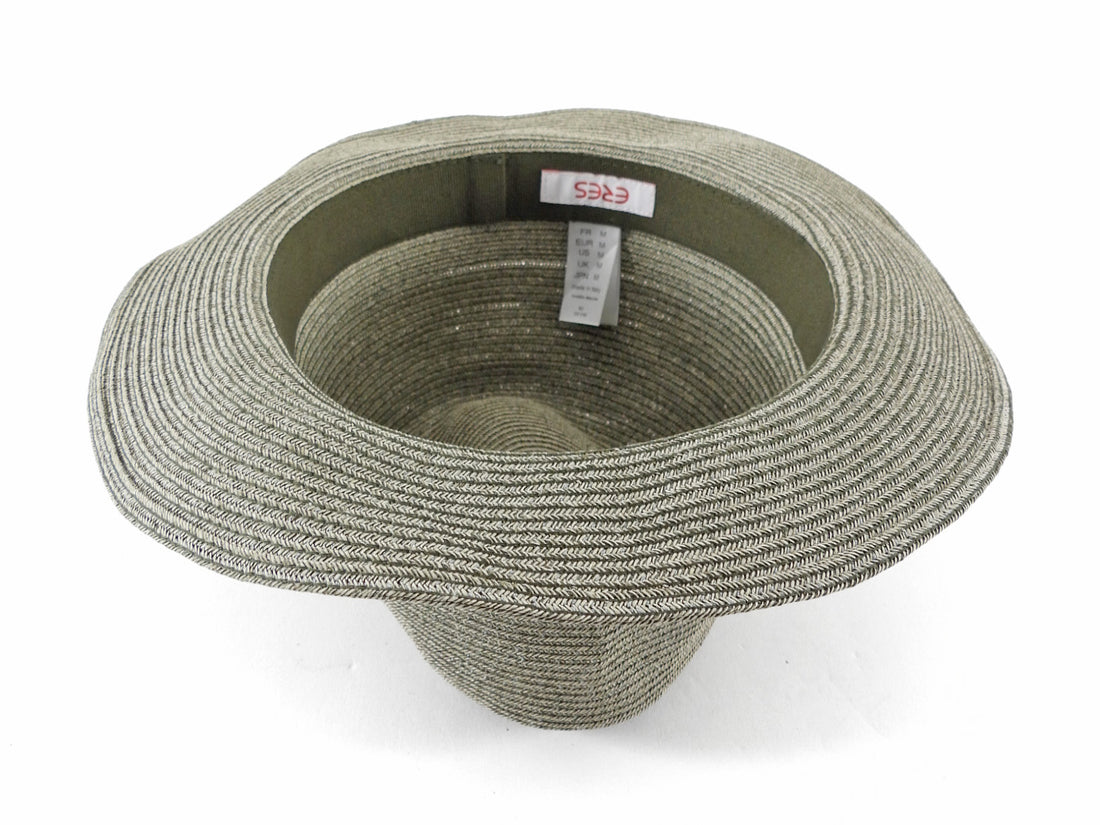 Eres Woven Fedora Brim Grosgrain Ribbon Hat - M