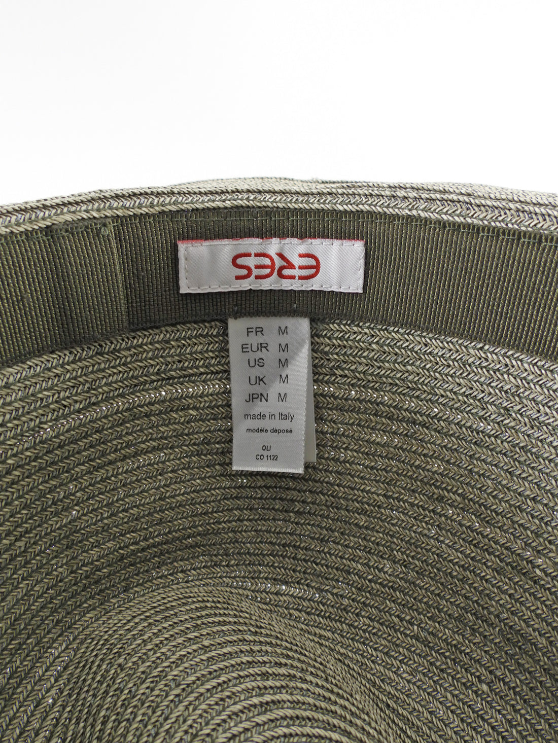 Eres Woven Fedora Brim Grosgrain Ribbon Hat - M