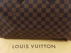Louis Vuitton Brown Damier Ebene and Leather Speedy Boston Bag 35