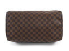 Louis Vuitton Brown Damier Ebene and Leather Speedy Boston Bag 35