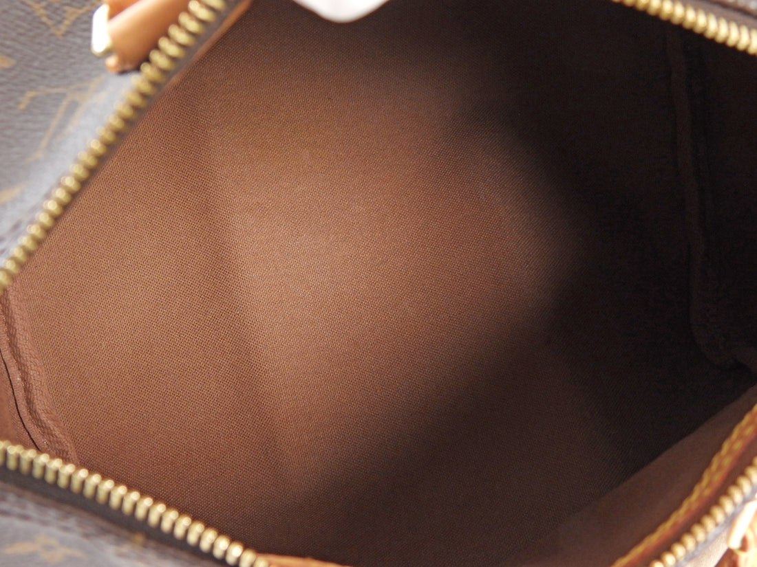 Louis Vuitton Brown Monogram Coated Canvas and Leather Speedy Boston Bag 25