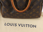 Louis Vuitton Brown Monogram Coated Canvas and Leather Speedy Boston Bag 25
