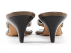 Jude Rooty Taupe Brown Leather Thong Wood Heel Sandal - 37