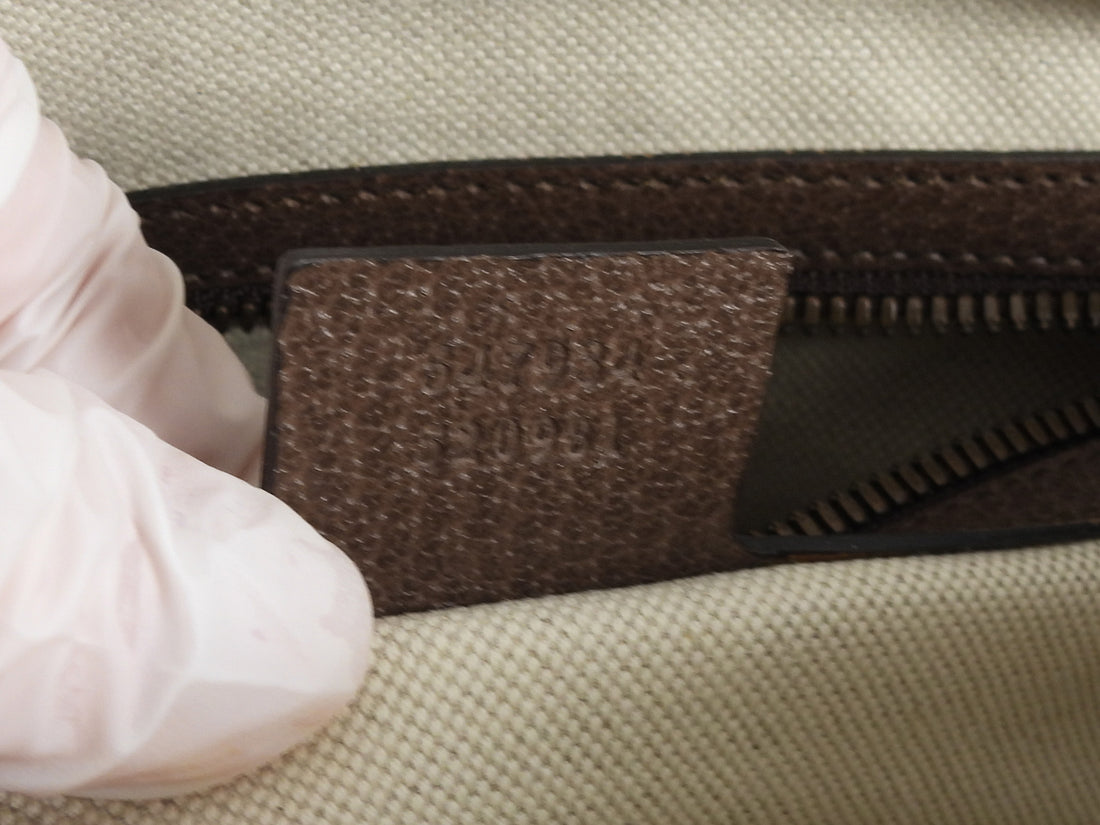 Gucci Brown Medium Monogram Supreme Web Ophidia Messenger Bag