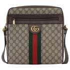 Gucci Brown Medium Monogram Supreme Web Ophidia Messenger Bag