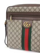 Gucci Brown Medium Monogram Supreme Web Ophidia Messenger Bag