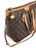 Louis Vuitton Brown Monogram Coated Canvas and Leather Palermo Two Way Bag PM