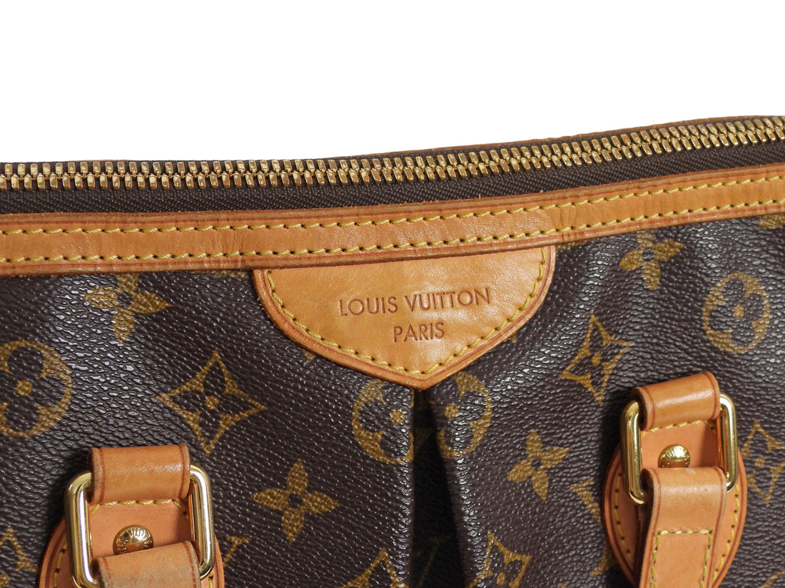 Louis Vuitton Brown Monogram Coated Canvas and Leather Palermo Two Way Bag PM