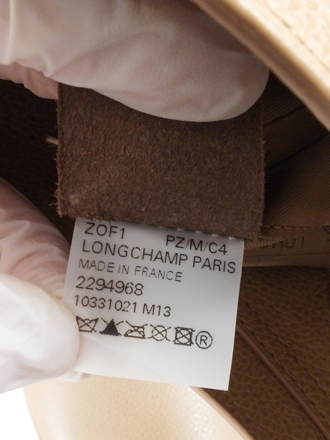 Longchamp Beige Le Foulonne XL Leather Tote Bag