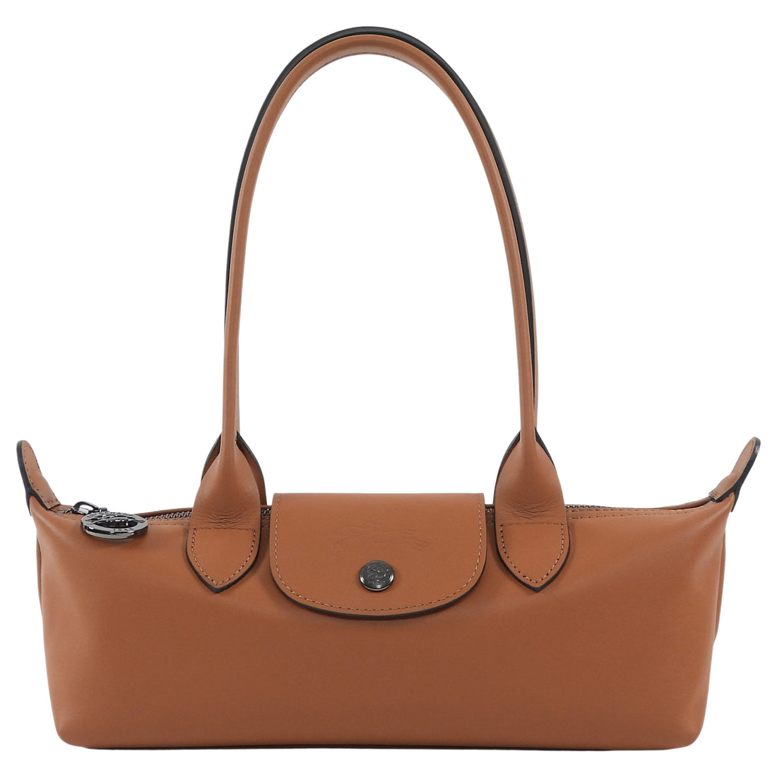 Longchamp Tan Brown Cashew Leather Le Pliage XS Shoulder Bag
