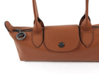 Longchamp Tan Brown Cashew Leather Le Pliage XS Shoulder Bag