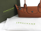 Longchamp Tan Brown Cashew Leather Le Pliage XS Shoulder Bag