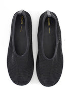 Khaite The Marcy Black Stretch Mesh Round Toe Ballet Flats - 37