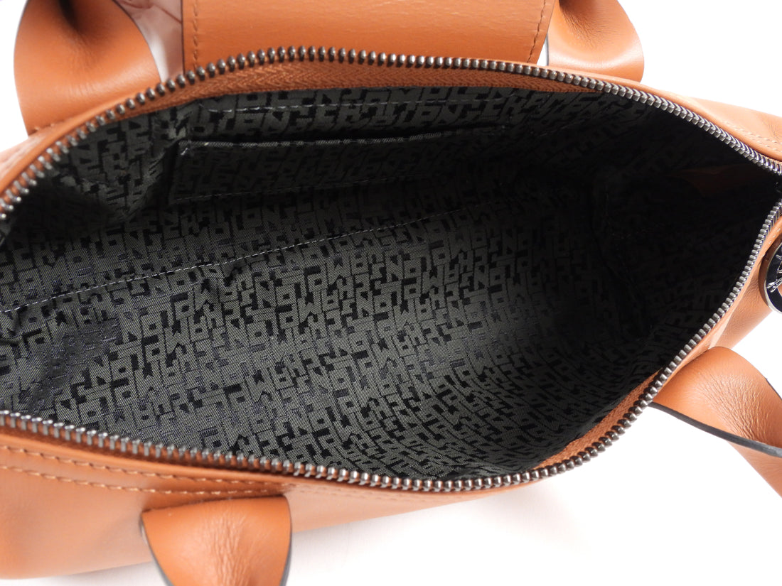 Longchamp Tan Brown Cashew Leather Le Pliage XS Shoulder Bag