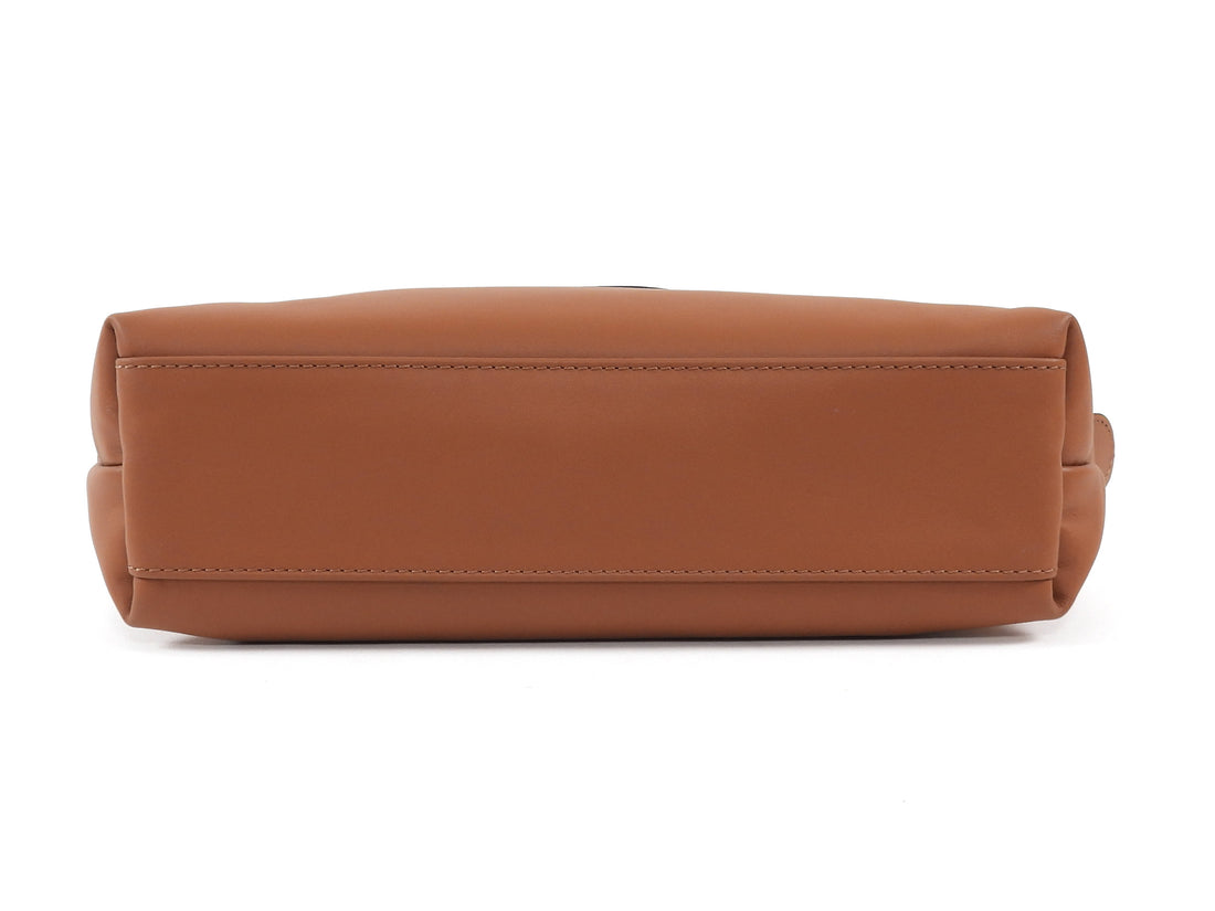 Longchamp Tan Brown Cashew Leather Le Pliage XS Shoulder Bag