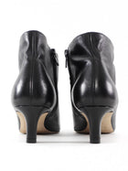 The Row Black Glove Leather Carla 45mm Ankle Boots - 36.5