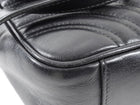 Gucci Black Marmont Matelasse Leather Medium Flap Bag