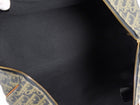 Christian Dior Black Taupe Vintage Monogram Trotter Coated Canvas Medium Duffle Bag