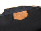 Christian Dior Black Taupe Vintage Monogram Trotter Coated Canvas Medium Duffle Bag