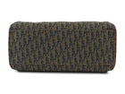 Christian Dior Black Taupe Vintage Monogram Trotter Coated Canvas Medium Duffle Bag