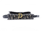 Dior Navy Blue Oblique Monogram Canvas Saddle Belt Bag