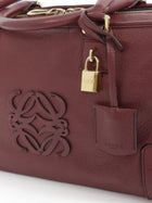 Loewe Burgundy Amazona 36 Grained Leather Anagram Logo Bag