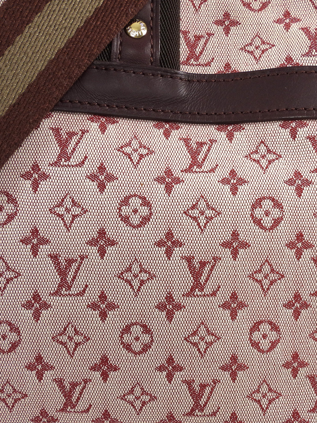 Louis Vuitton Burgundy Monogram Mini Lin Josephine Tote Bag GM