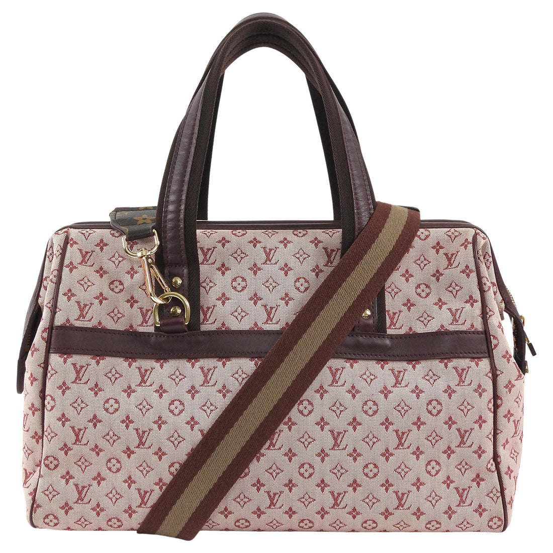 Louis Vuitton Burgundy Monogram Mini Lin Josephine Tote Bag GM