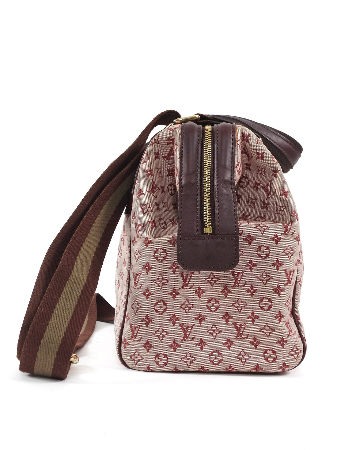 Louis Vuitton Burgundy Monogram Mini Lin Josephine Tote Bag GM