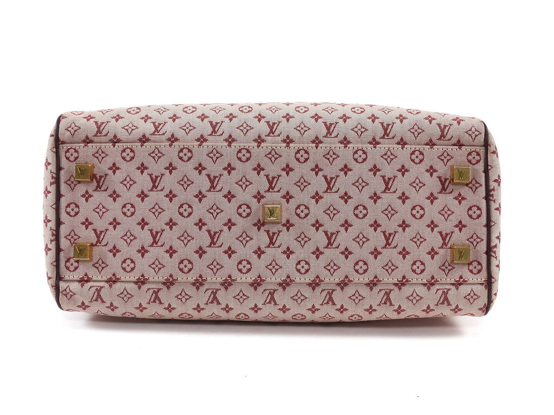 Louis Vuitton Burgundy Monogram Mini Lin Josephine Tote Bag GM