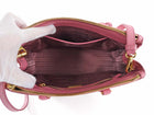 Prada Small Galleria Pink Saffiano Leather Two Way Tote Bag