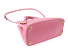 Prada Small Galleria Pink Saffiano Leather Two Way Tote Bag
