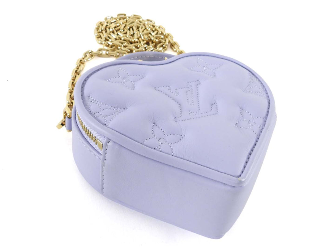 Louis Vuitton Lilac Pop My Heart Top Handle Mini Chain Bag