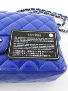 Chanel 10C Cobalt Blue Lambskin Quilted Medium Classic Double Flap Bag SHW
