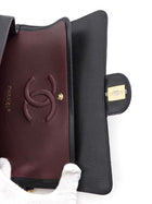 Chanel Black Caviar Leather Medium CC Classic Double Flap Bag GHW