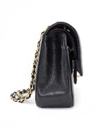 Chanel Black Caviar Leather Medium CC Classic Double Flap Bag GHW