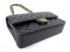 Chanel Black Caviar Leather Medium CC Classic Double Flap Bag GHW