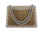 Gucci Medium Dionysus Supreme Monogram Coasted Canvas Chain Flap Bag