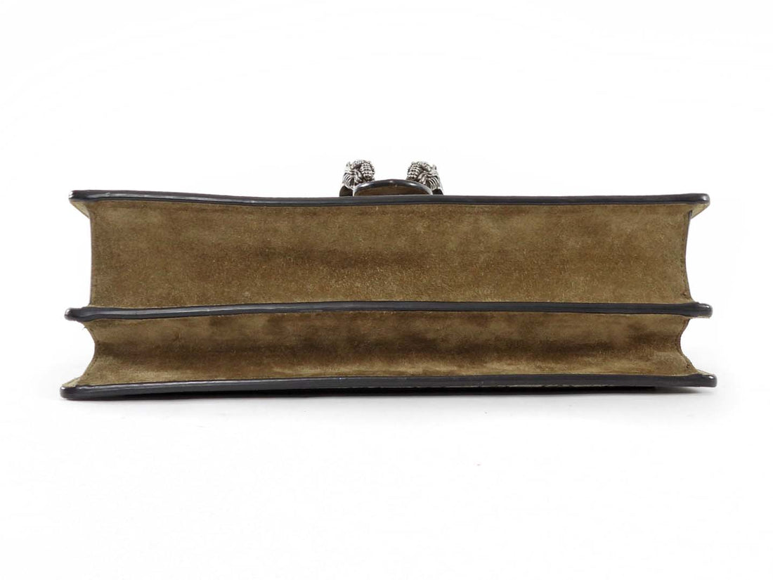 Gucci Medium Dionysus Supreme Monogram Coasted Canvas Chain Flap Bag
