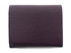 Louis Vuitton Joey Purple Epi Leather Compact Wallet
