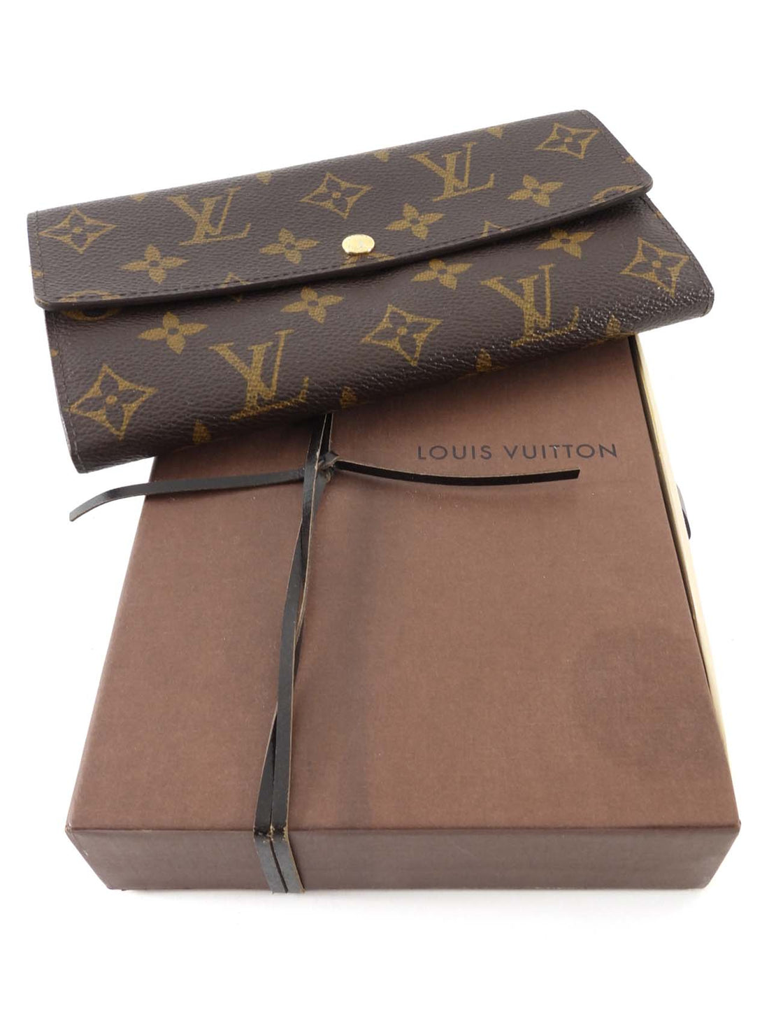 Louis Vuitton Sara Brown Monogram Coated Canvas Long Continental Snap Wallet