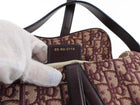 Dior Burgundy Oblique Jacquard Medium Saddle Shoulder Bag