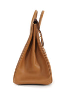 Hermes Vintage 1995 HAC 32 Gold Ardennes Leather Tote Bag GHW