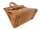 Hermes Vintage 1995 HAC 32 Gold Ardennes Leather Tote Bag GHW