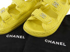 Chanel Tweed CC Embellished Dad Sandals - 36.5C / US 7.5