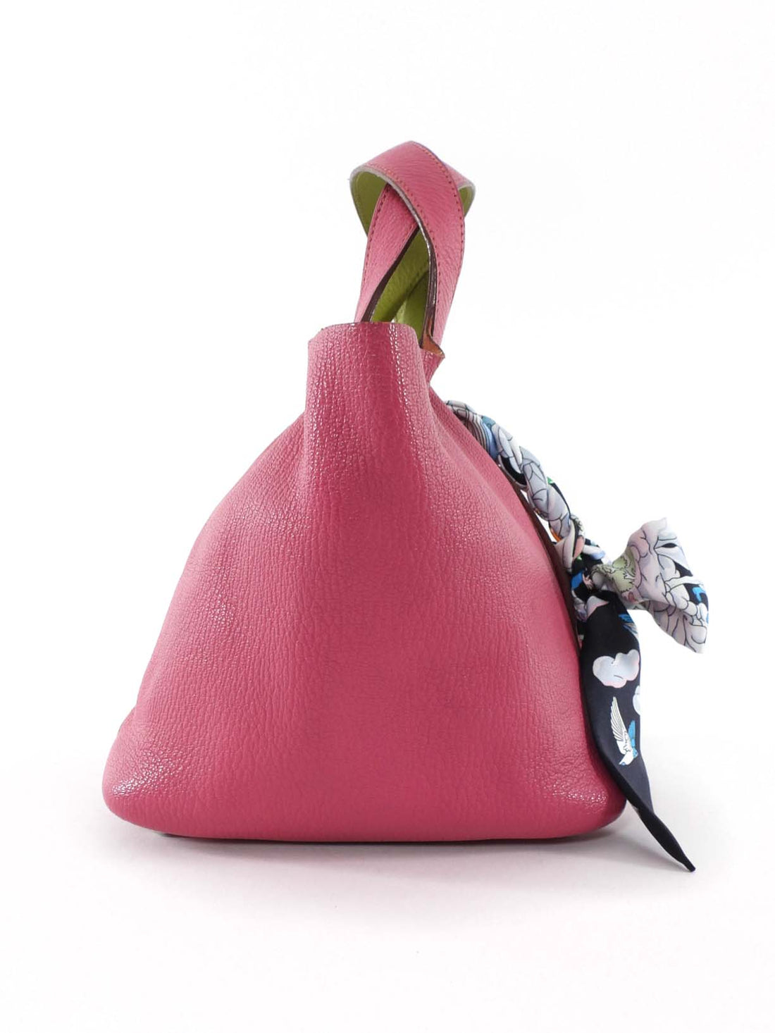 Hermes Picotin 18 Bicolour Pink Chevre Rose Tyrien / Green Vert Anis Bag