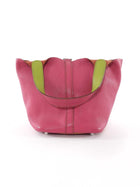 Hermes Picotin 18 Bicolour Pink Chevre Rose Tyrien / Green Vert Anis Bag
