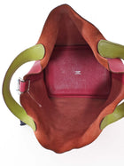 Hermes Picotin 18 Bicolour Pink Chevre Rose Tyrien / Green Vert Anis Bag